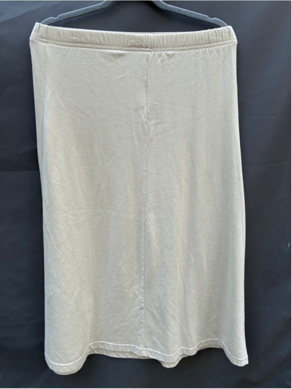 Bobbie Brooks Beige Midi Skirt Size Medium Cotton Polyester - Picture 3 of 5
